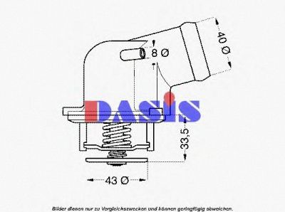 AKS DASIS 751947n -  Термостат, охлаждающая жидкость
